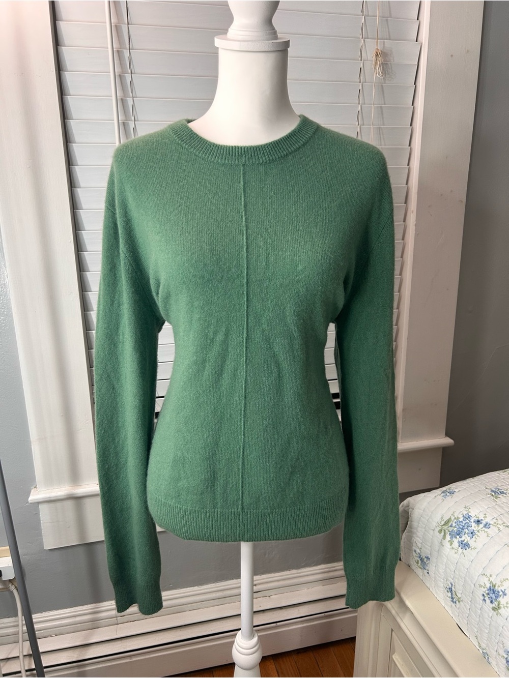 ATM Classic Crewneck Green Women's Sweater